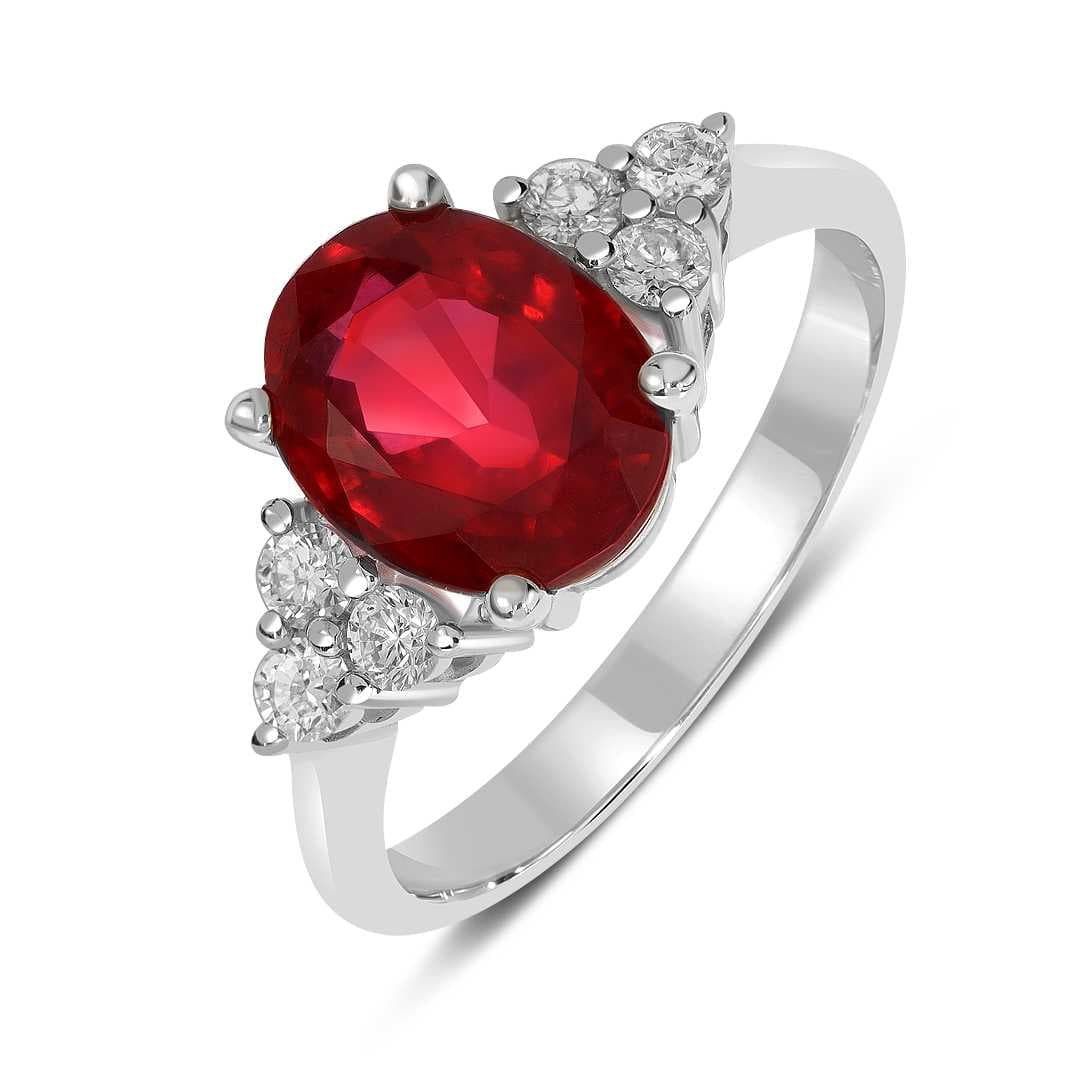 ALG054-rub9x7-Rw Кольцo