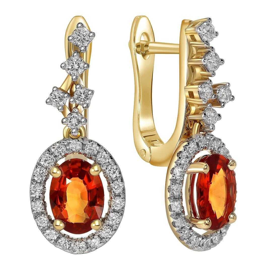 ALG089-sap7x5-Ey Серьги