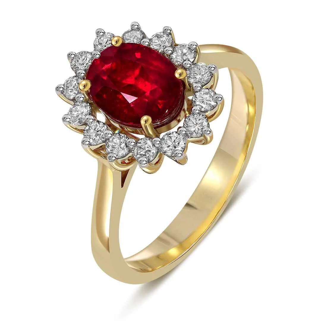 ALG033-rub8x6-Ry Кольцo