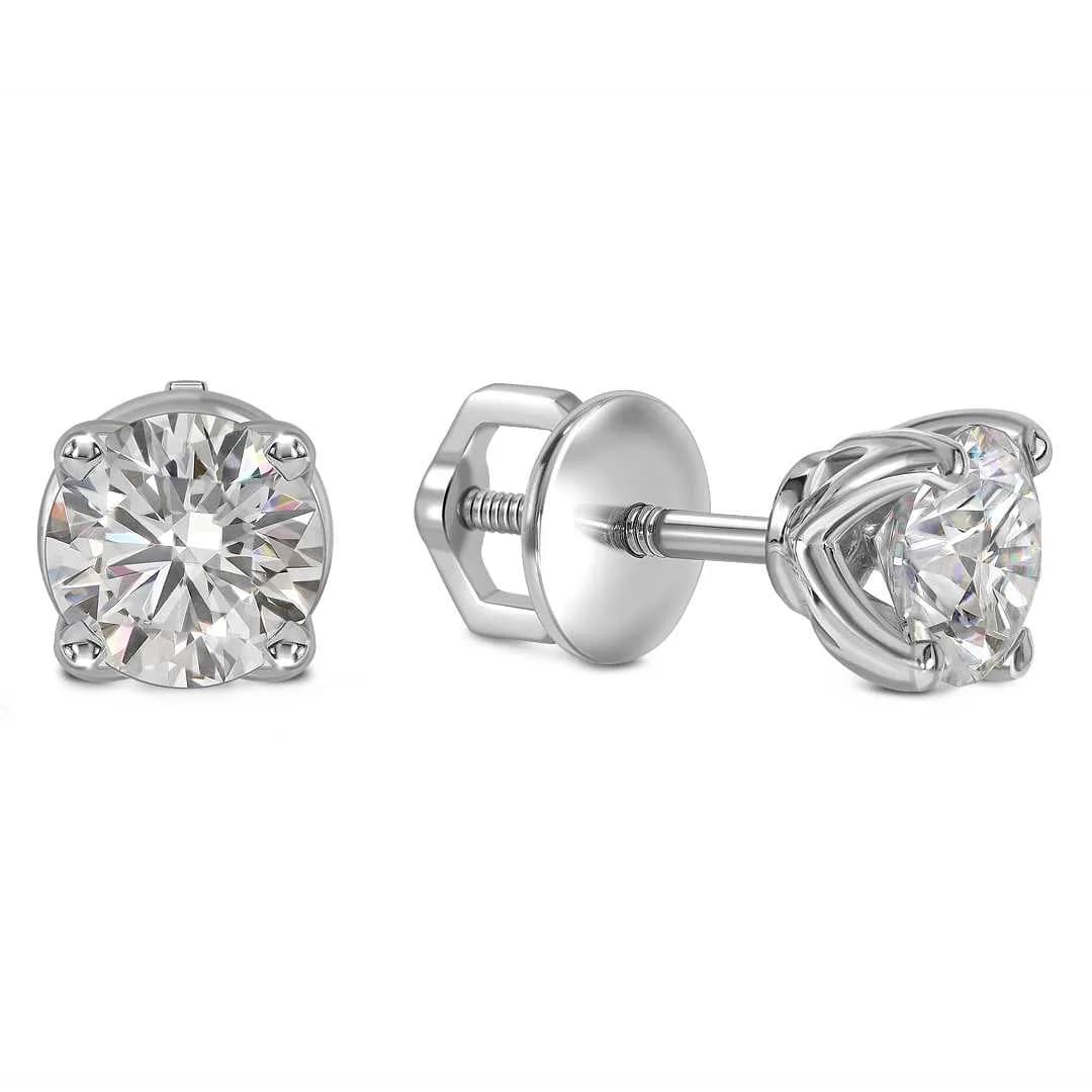 ALG006-40EMw Серьги Пусеты